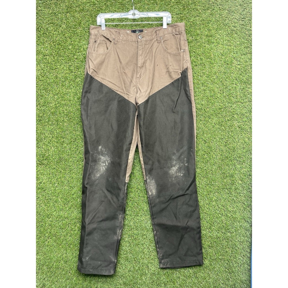 Red Head Brush Guard Field Pants Mens 36x34 Suspender Buttons Workwear Outdoor